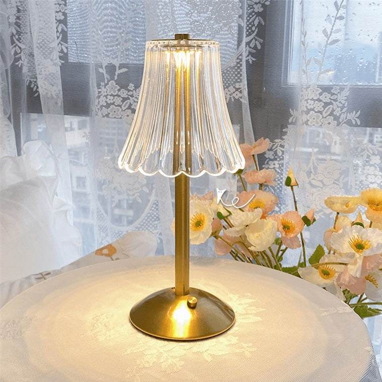 Gouden Kristallen Tafellamp - Aurora Luxe