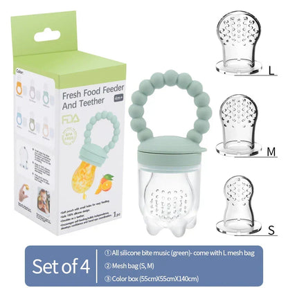 Fruit-speen voor baby's – veilig kauwen & zelfstandig leren eten (1+1 GRATIS actie)