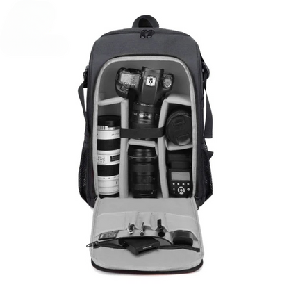 Waterdichte Oxford Camera Rugzak met Multi-Compartment Opslag – Elric