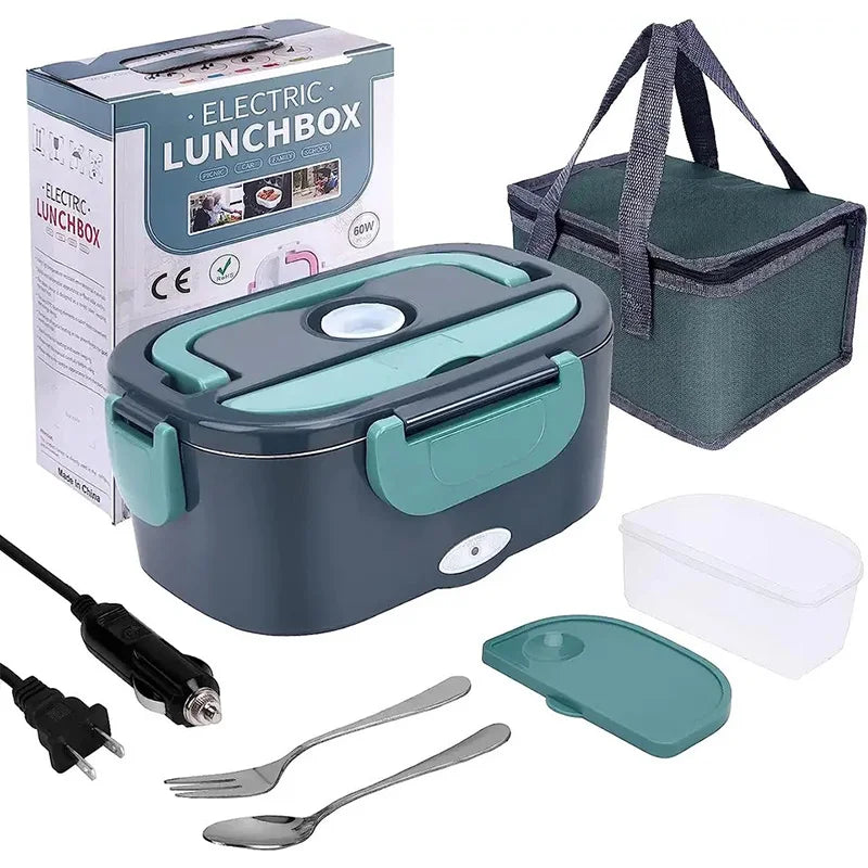1.5L Elektrische Lunchbox Voedselverwarmer 60W Draagbare Lekvrije Verwarmer