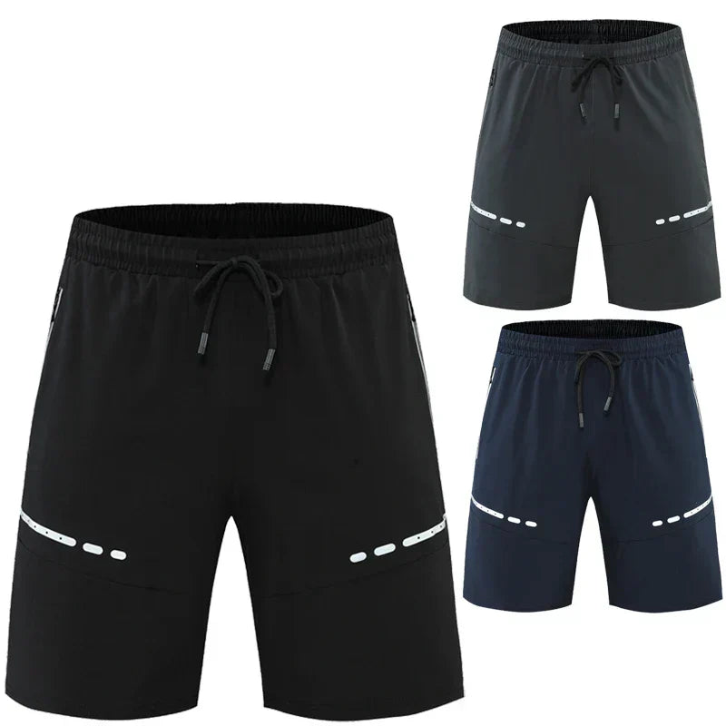 Sportieve & Stijlvolle Slim-Fit Trainingsshorts met Ritszakken – Kian