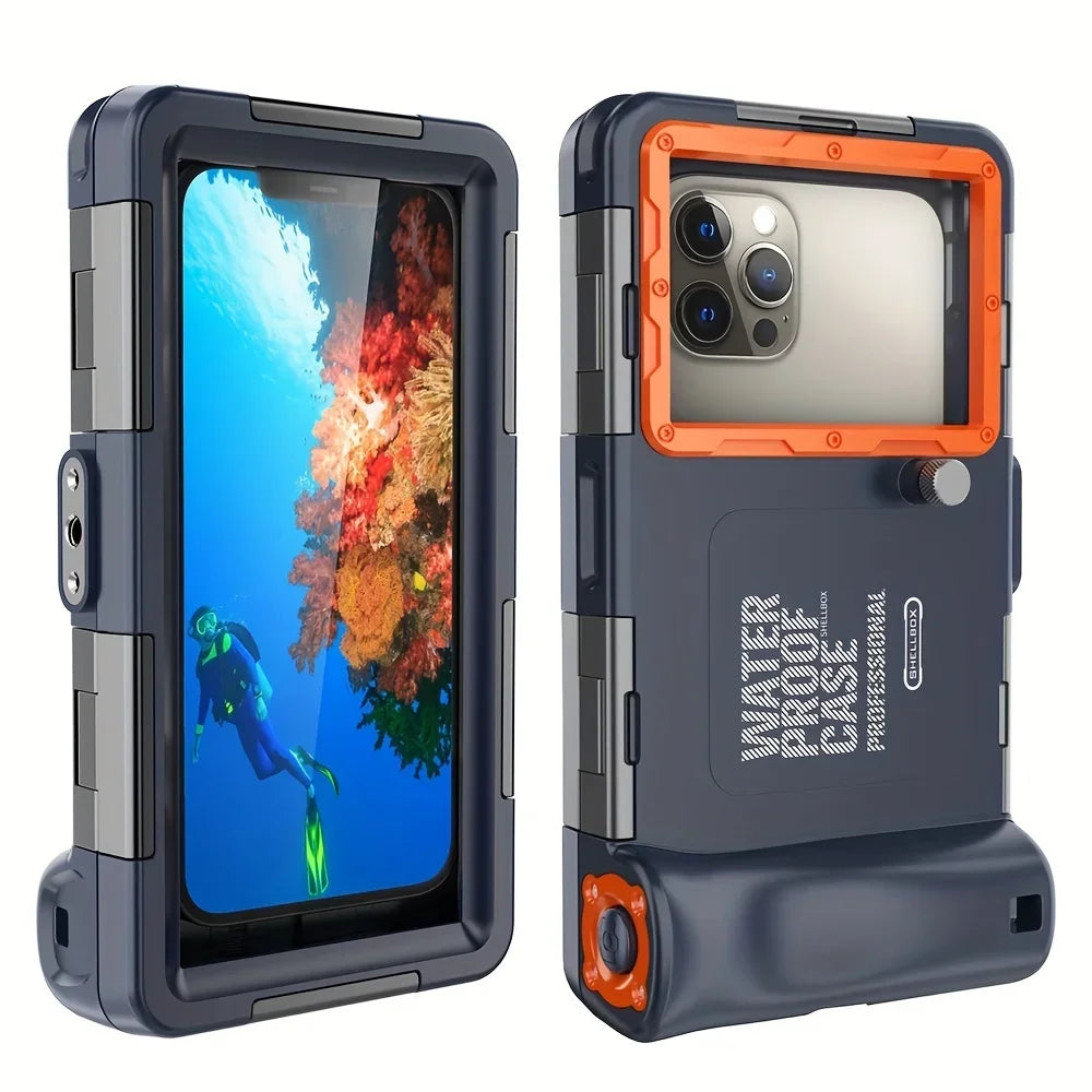 Waterdichte Duik Telefoonhoes met 15m Dieptebescherming & Lanyard – AquaShield