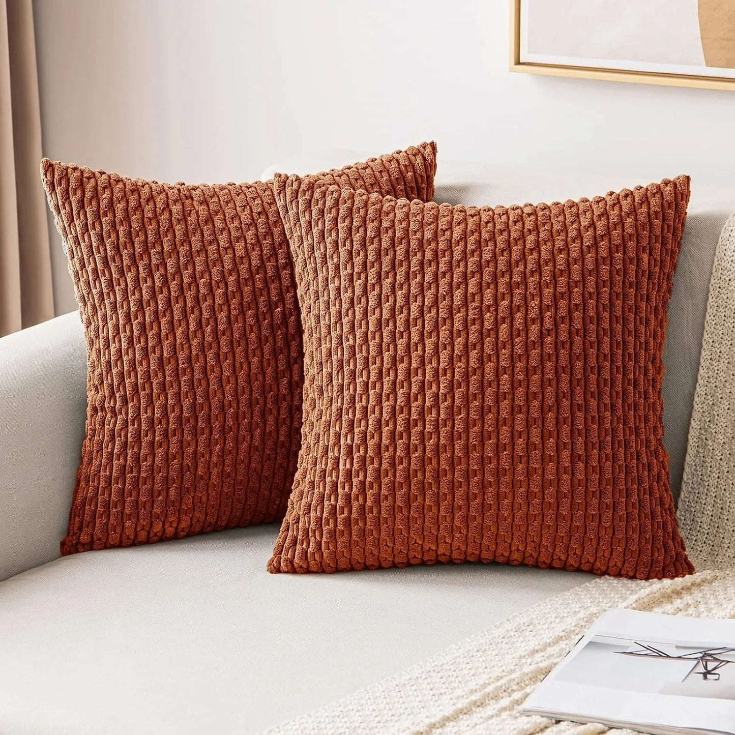 Corduroy Kussenhoezen met Boho-Stijl – Velvia