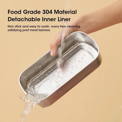 900ml Draagbare Elektrische Lunchdoos Voedselverwarmer met Stoomfunctie – HeatMate