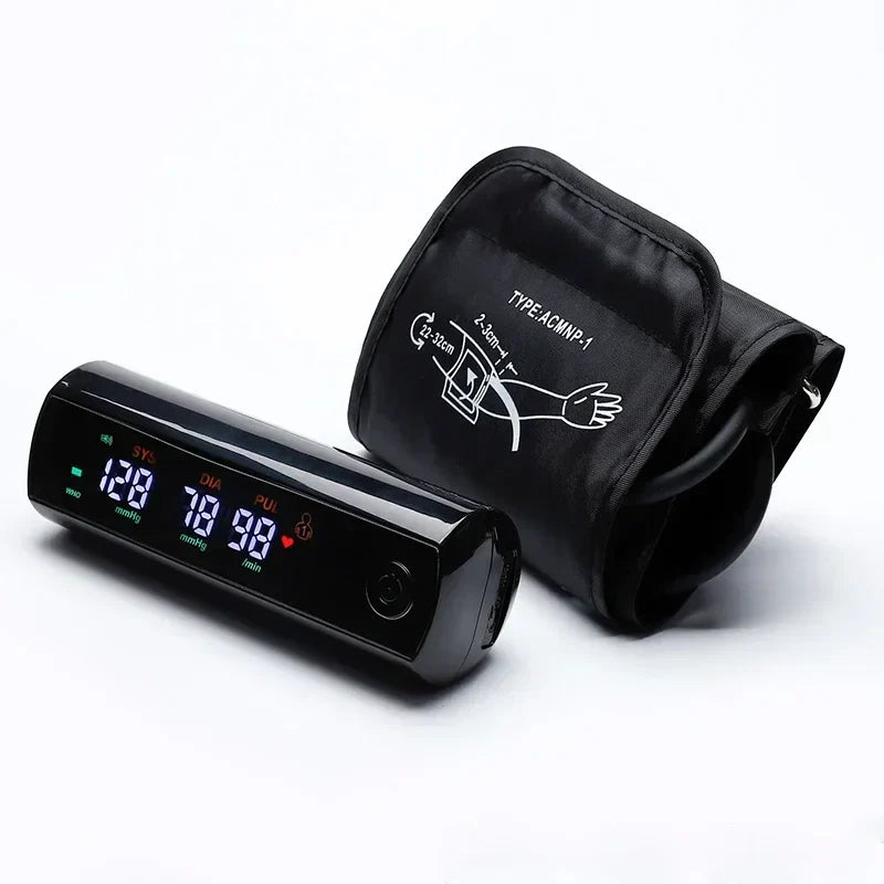 Oplaadbare LCD Bovenarm Bloeddrukmeter met Stembesturing – VitalScan