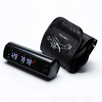 Oplaadbare LCD Bovenarm Bloeddrukmeter met Stembesturing – VitalScan
