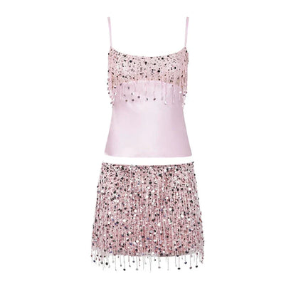 Bikini Set met Pailletten en Franjes – Riviera