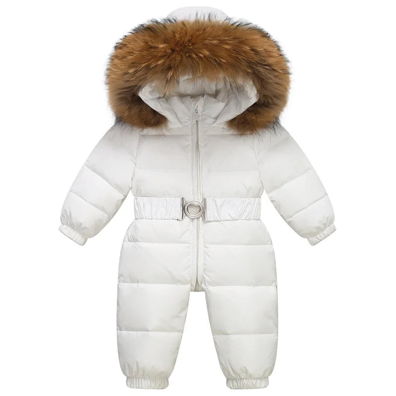 Gevoerd, waterdicht winterpak met capuchon en riem – Winterzauber Niko