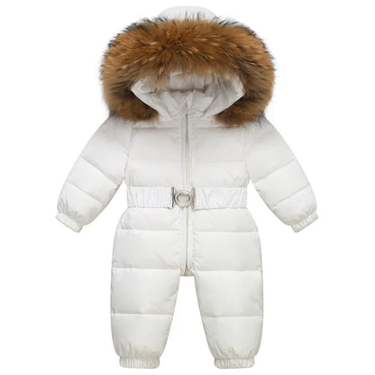 Gevoerd, waterdicht winterpak met capuchon en riem – Winterzauber Niko