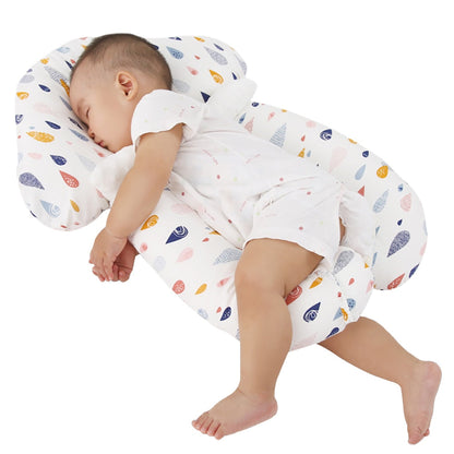 Ergonomisch katoenen babykussen voor een veilige en comfortabele slaap.