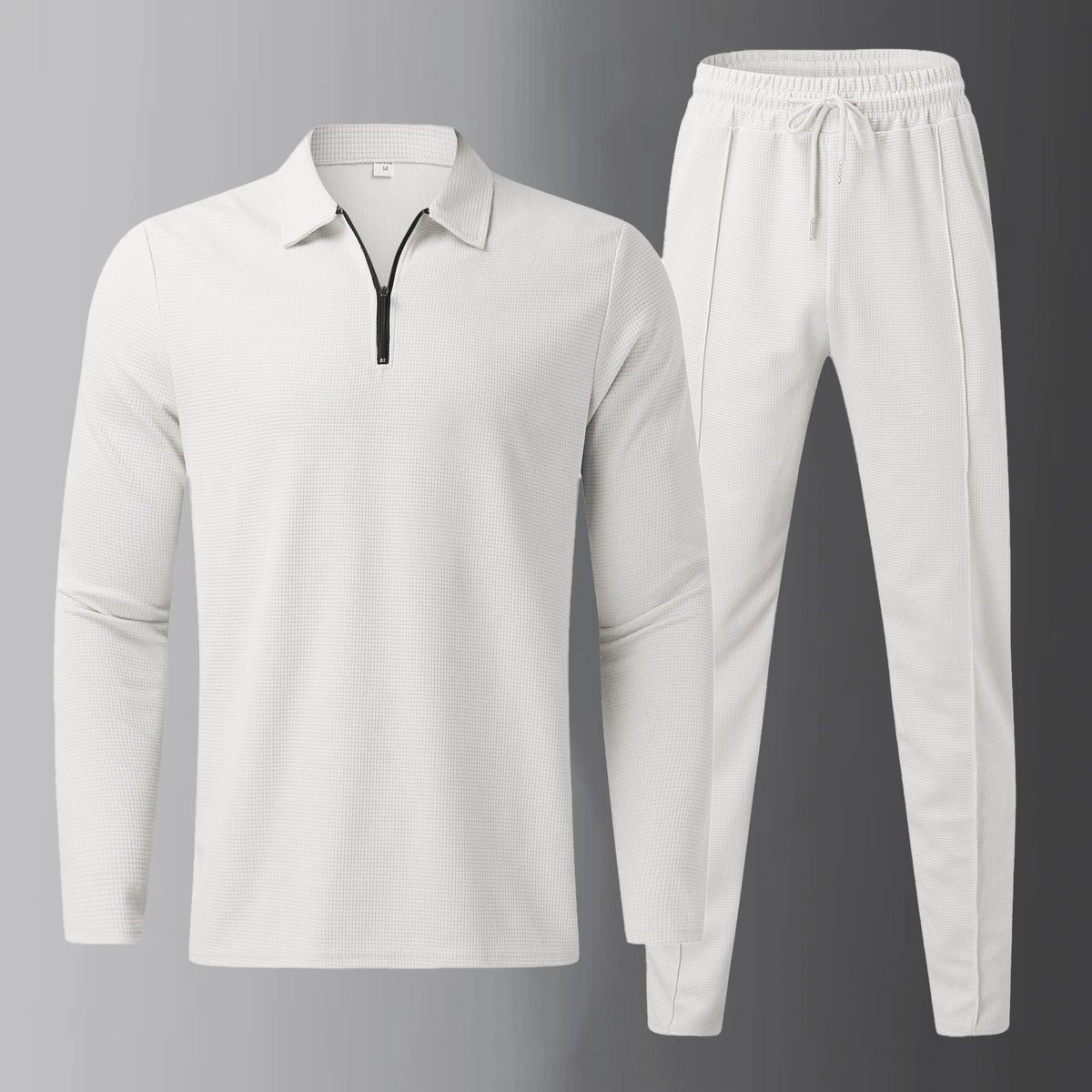 Premium Herenset voor Vrijetijd met Lange Mouwen T-shirt en Joggingbroek – Elian
