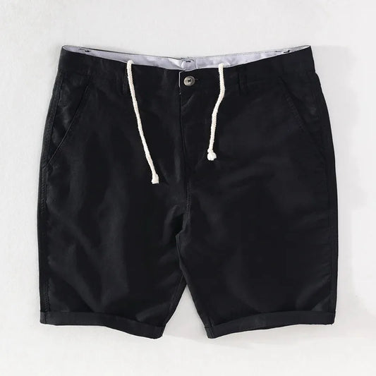 Herenshorts van Linnen-Katoen met Knoopsluiting - Sandro