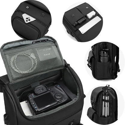 Waterdichte Camera Schoudertas – Arven – (Grote Capaciteit)