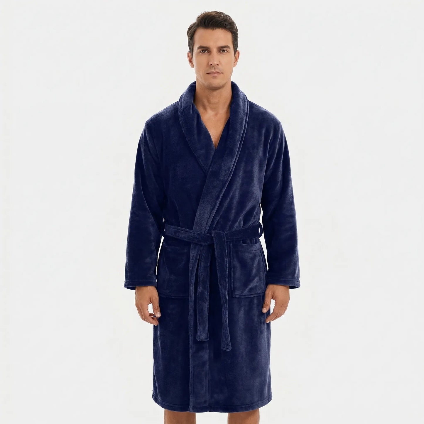 Shawl Collar Full-Length Dressing Gown - Derrick