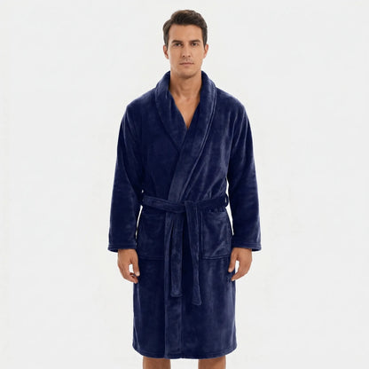 Shawl Collar Full-Length Dressing Gown - Derrick