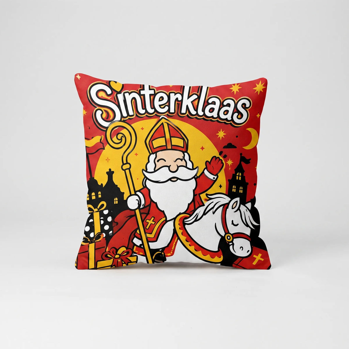 Sierkussenhoezen Set Met Sinterklaasprint - KlaasDeco