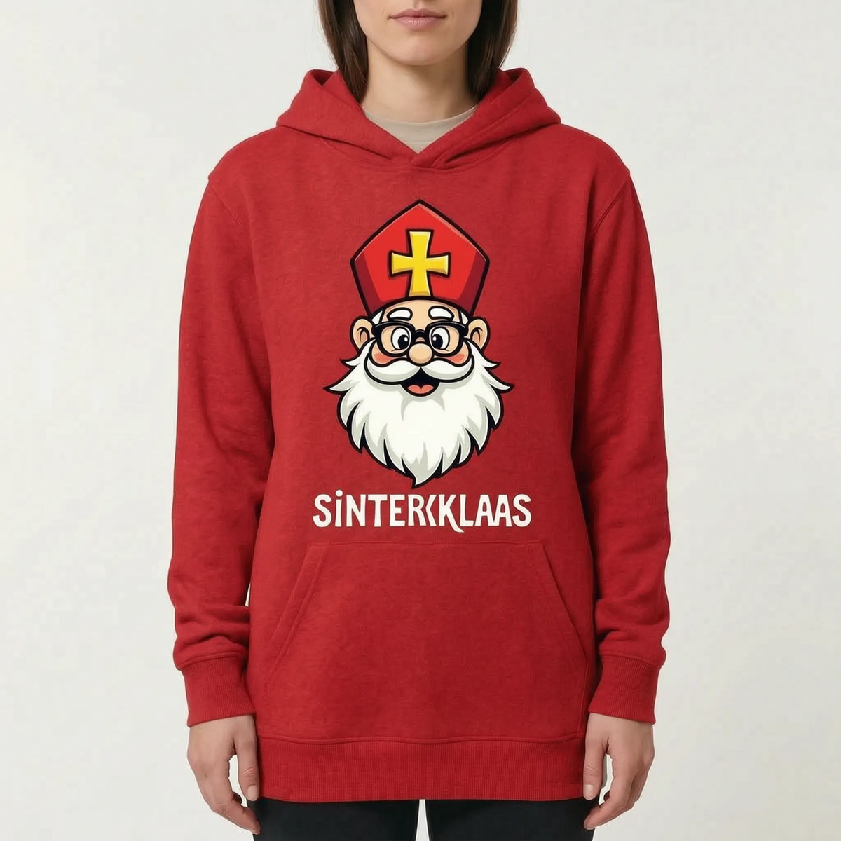 Sinterklaas Hoodie Met Feestelijke Print - Klaasina