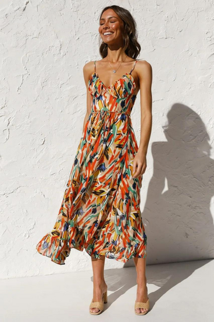Mouwloze Zomerjurk met Print – Isla