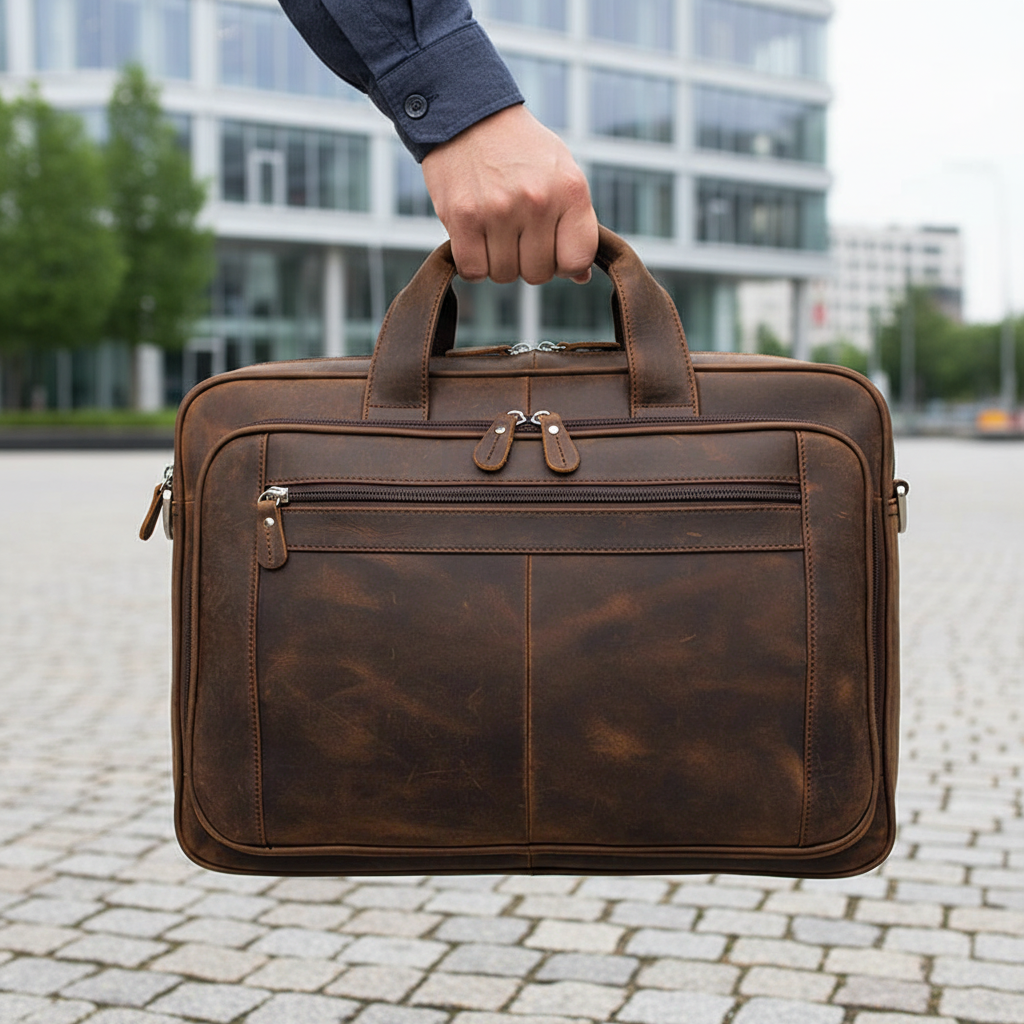 Skórzana Torba Na Laptopa - TechBag