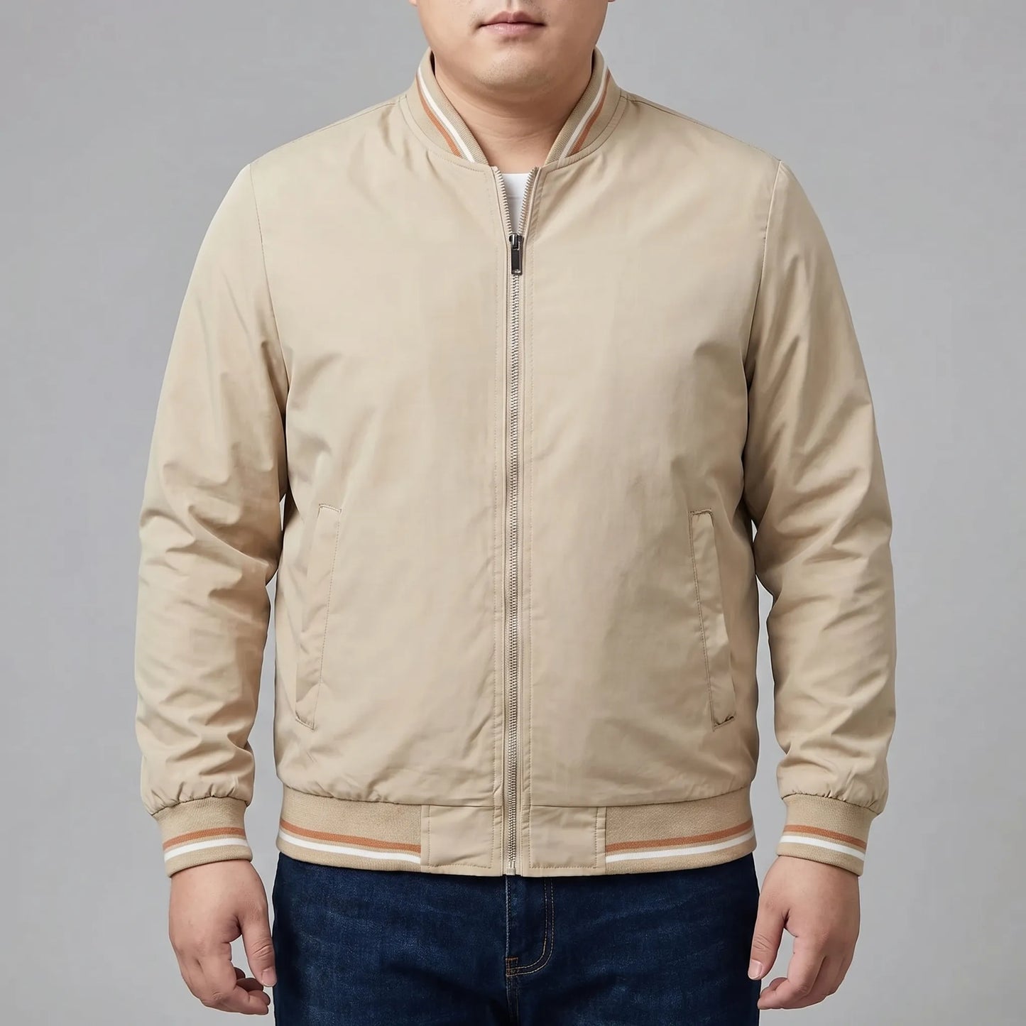 Slim Bomber Jacket For Men - Brad