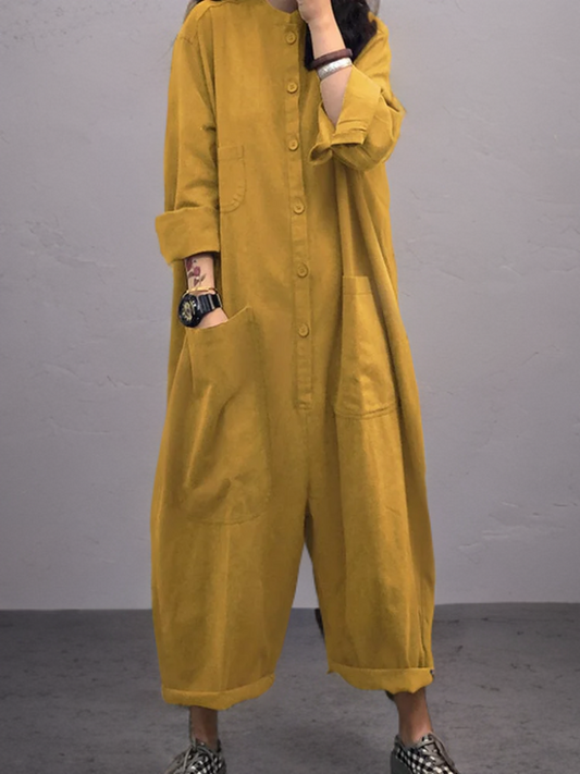 Luchtige zomer jumpsuit met ruime pasvorm dames – Livia