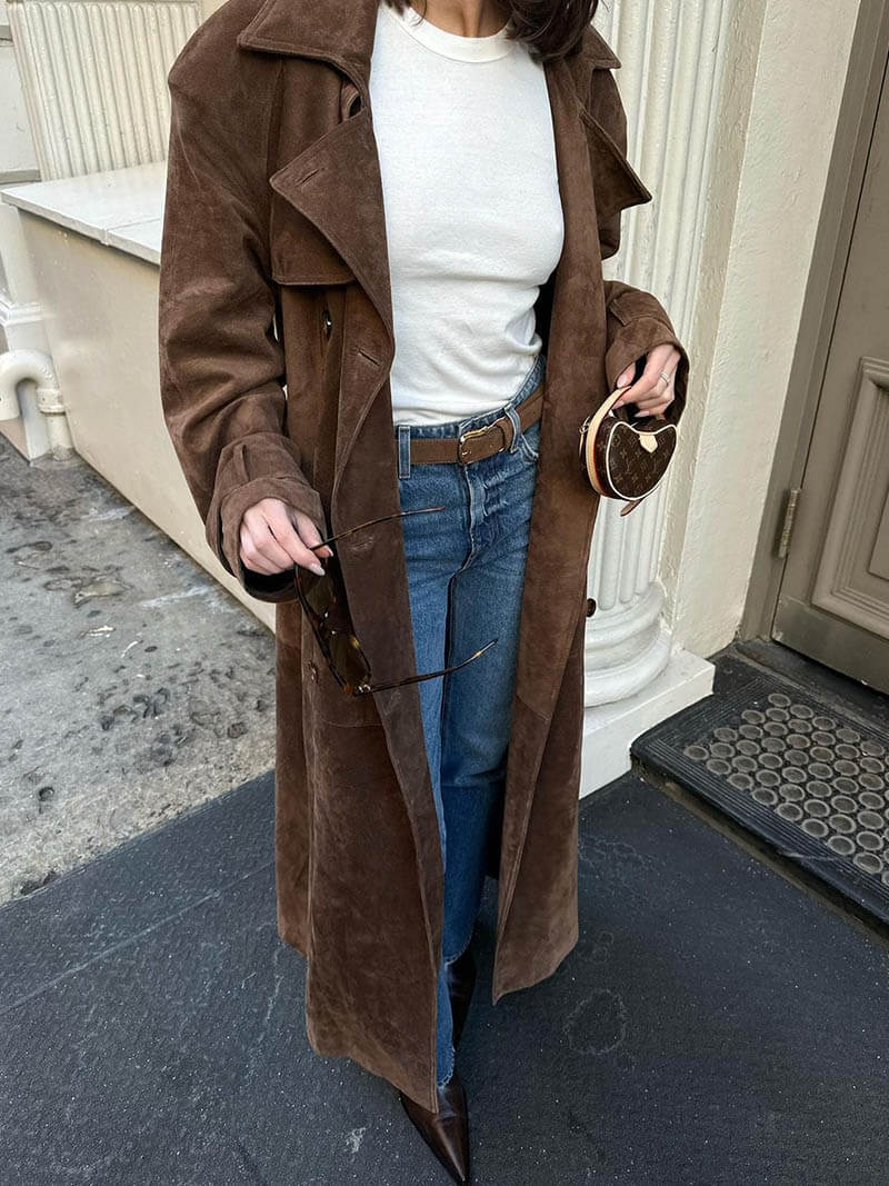 Faux Suede Winterjas voor Dames - Sorina