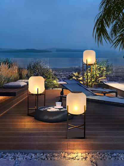 Solar Powered Lantern Floor Lamp -  Lumenaryx