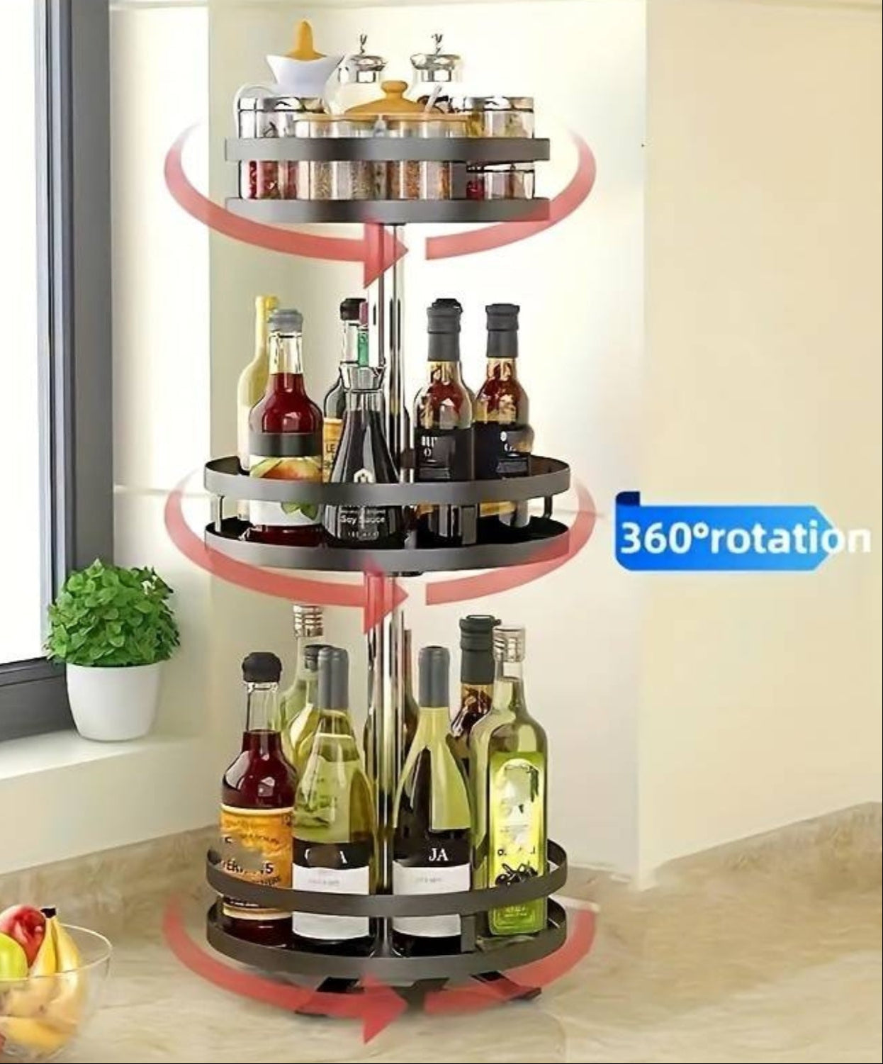 Roterend Opbergrek -  TwistRack 360°