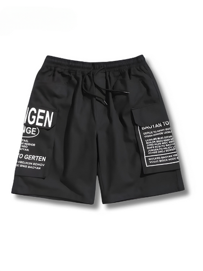 Heren Zomer Shorts met Letterprint Streetstyle Look - Milan