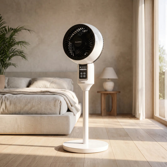 Stille Statiefventilator Met Afstandsbediening - Aeroflow