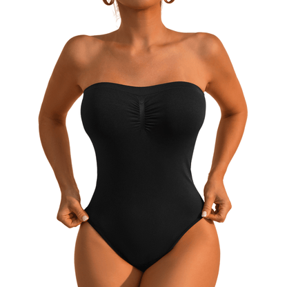 Naadloze Strapless Corrigerende Bodysuit met Slip – Élise