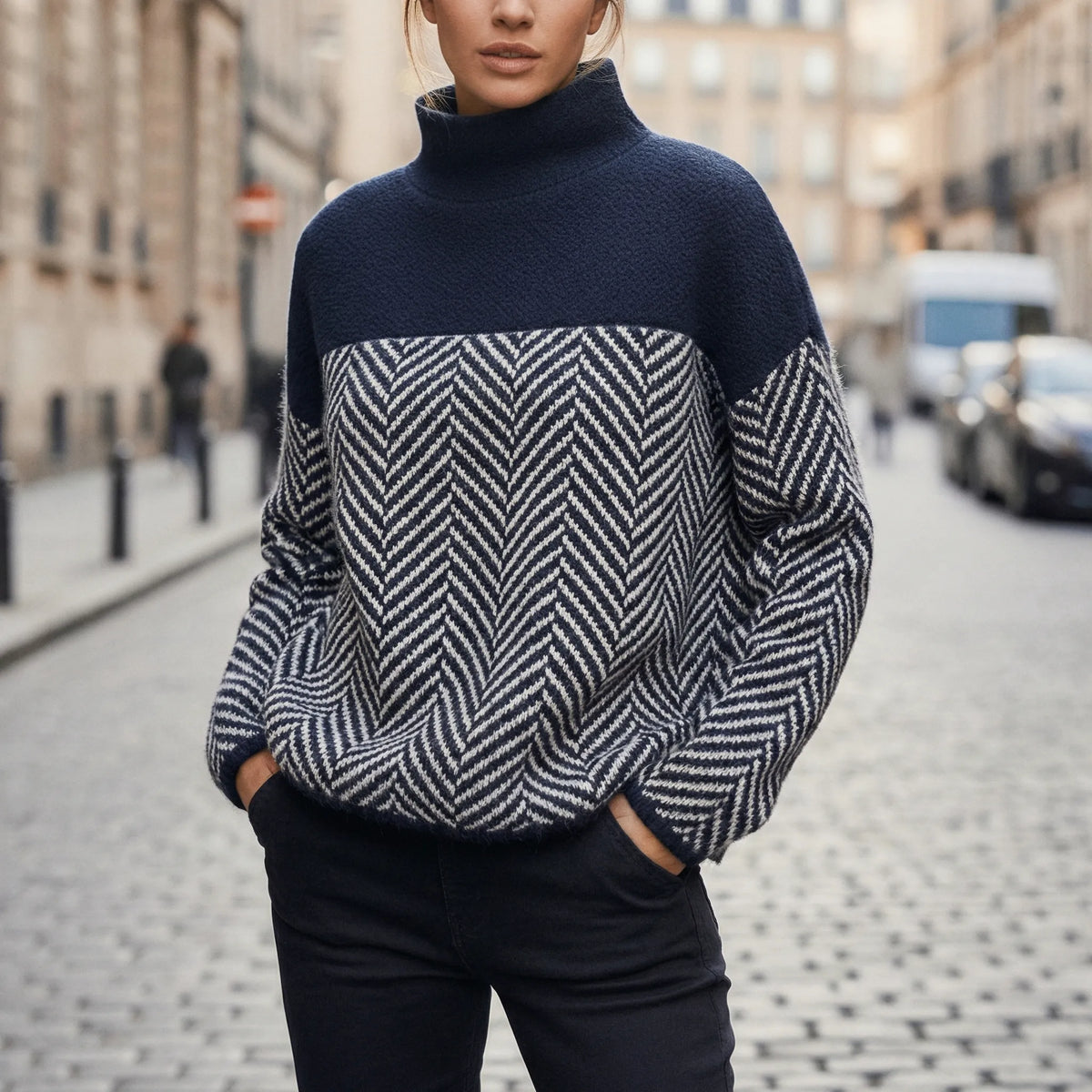 Strickpullover Mit Stehkragen - Felina