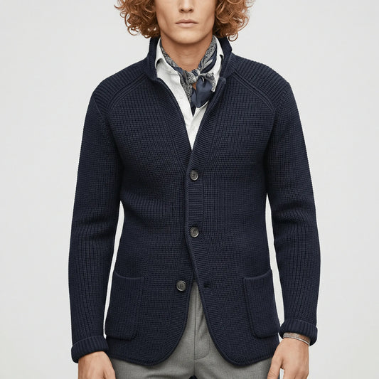 Strukturierter Strickjacke Mit Langen Ärmeln - Lennox