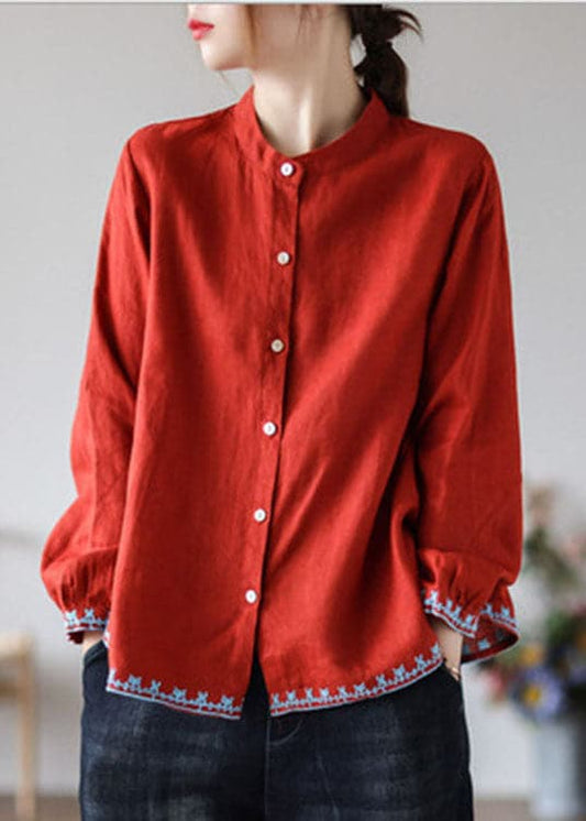 Dames Geborduurde Herfsttop – Yara