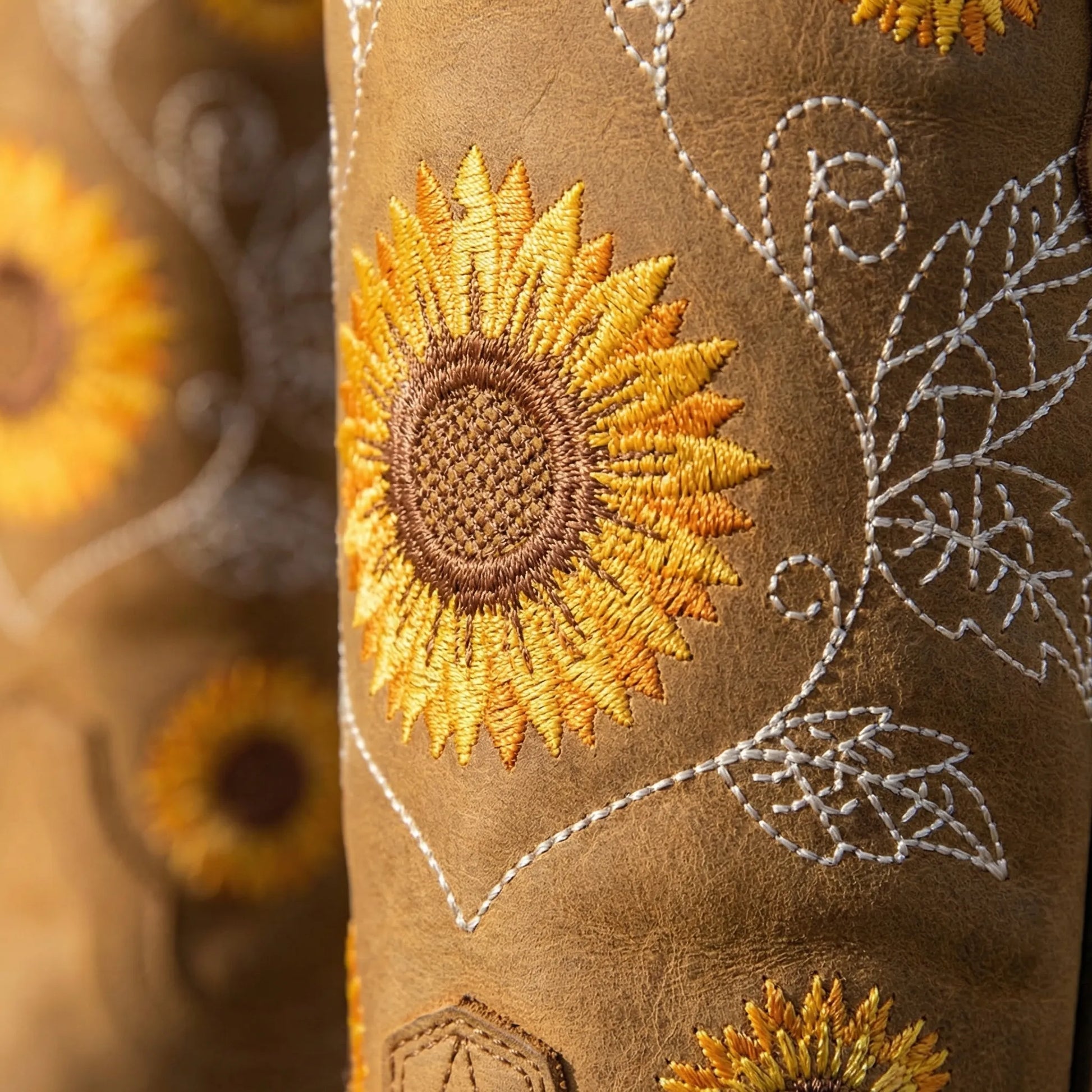Sunflower Embroidered Western Cowboy Boot - Yvette