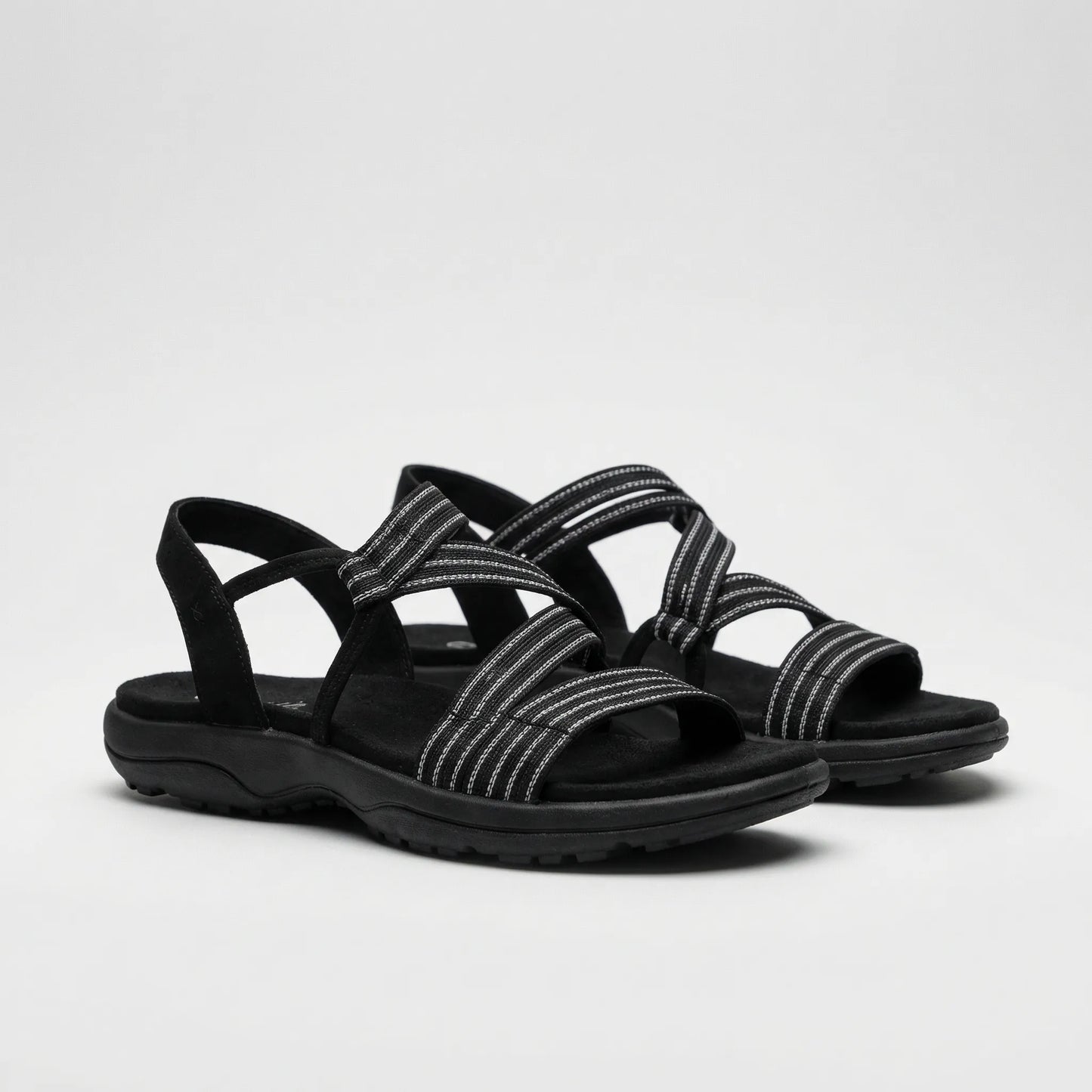 Supportive Strappy Flat Sandal - Elizabeth
