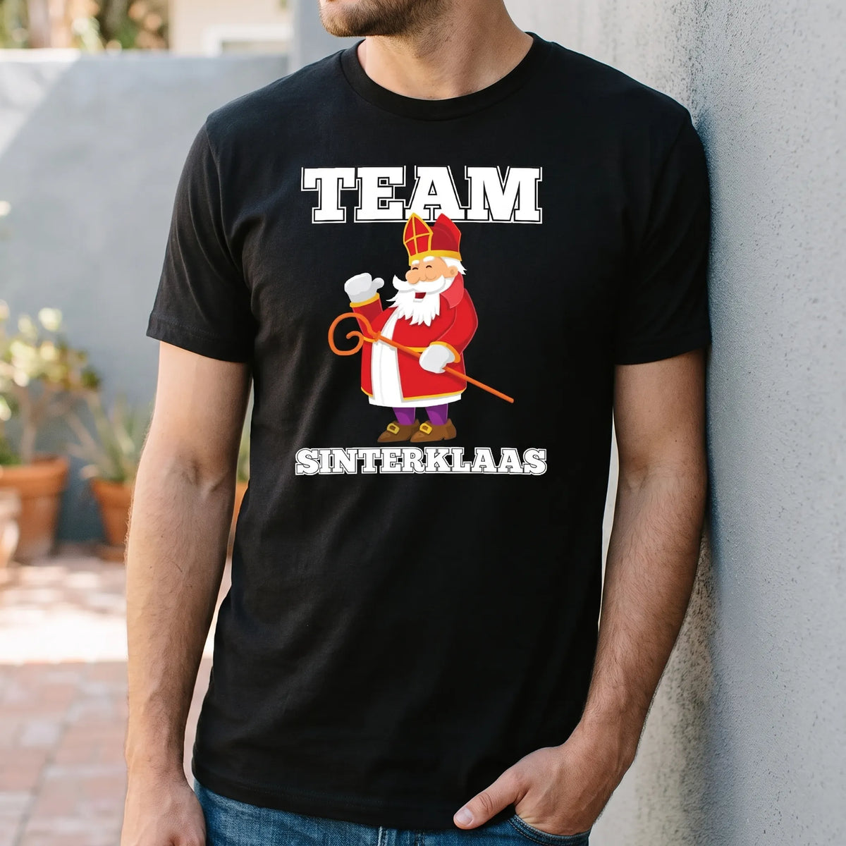 T-Shirt Heren Met Sinterklaas Opdruk - SintTee