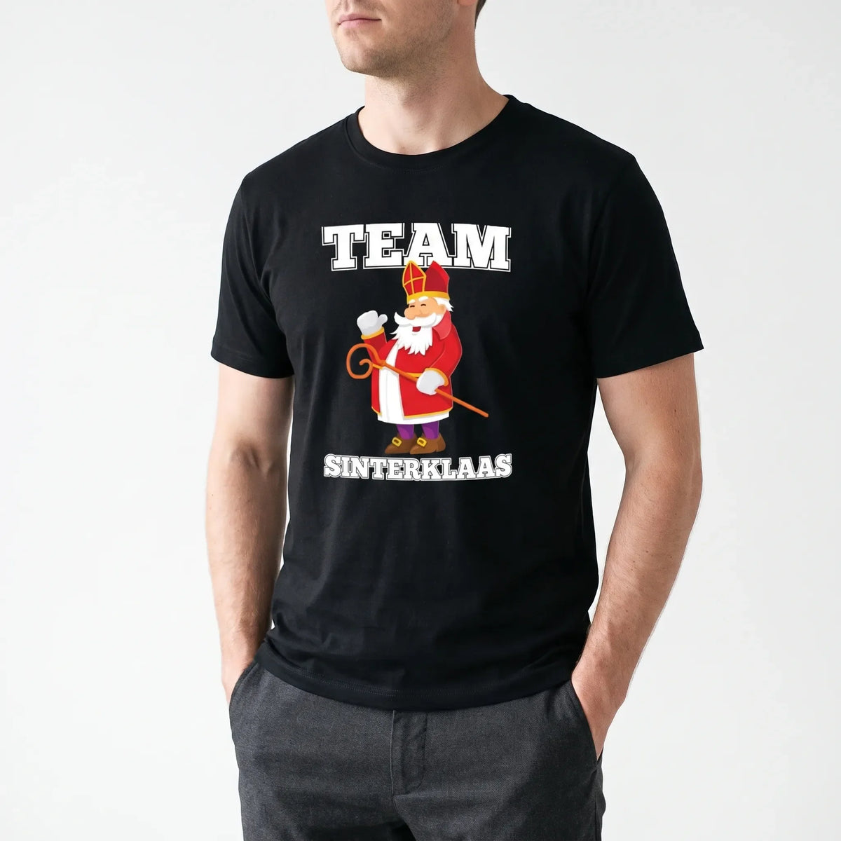 T-Shirt Heren Met Sinterklaas Opdruk - SintTee