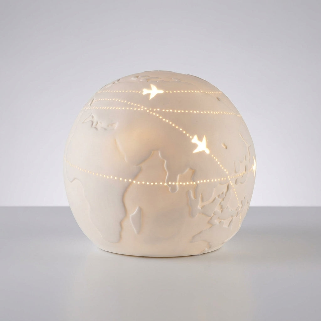 Table Lamp With Globe Motif -  Aerolume