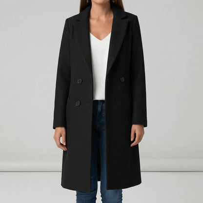 Taillierter Langer Mantel - Leni