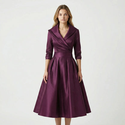 Tailliertes Midi Kleid - Emilie