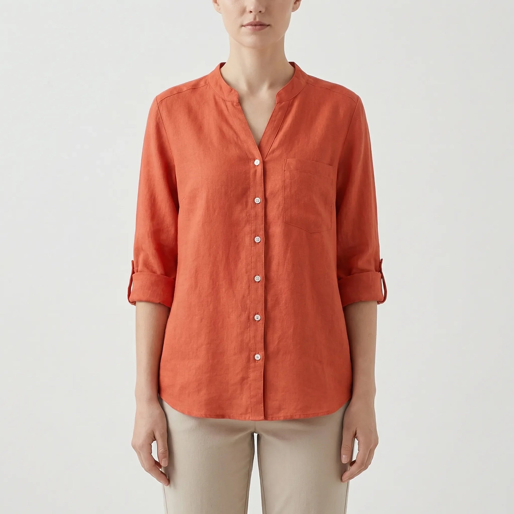 Tailored Button-Up Summer Shirt - Esther