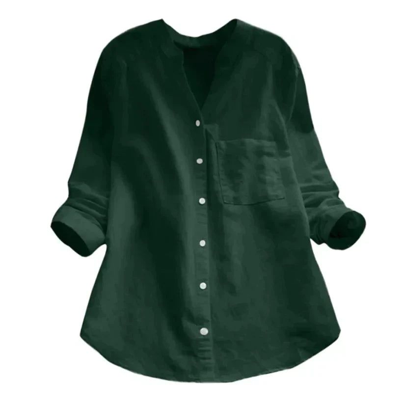 Tailored Button-Up Summer Shirt - Esther