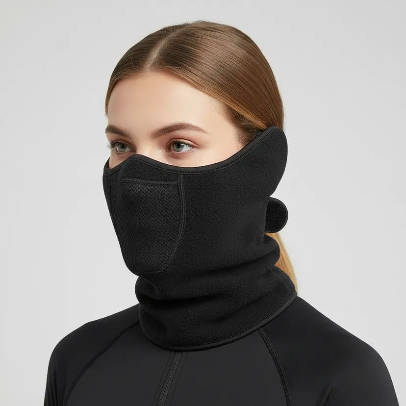 Thermische Hals Gezichtsmasker van Fleece - ThermaShield