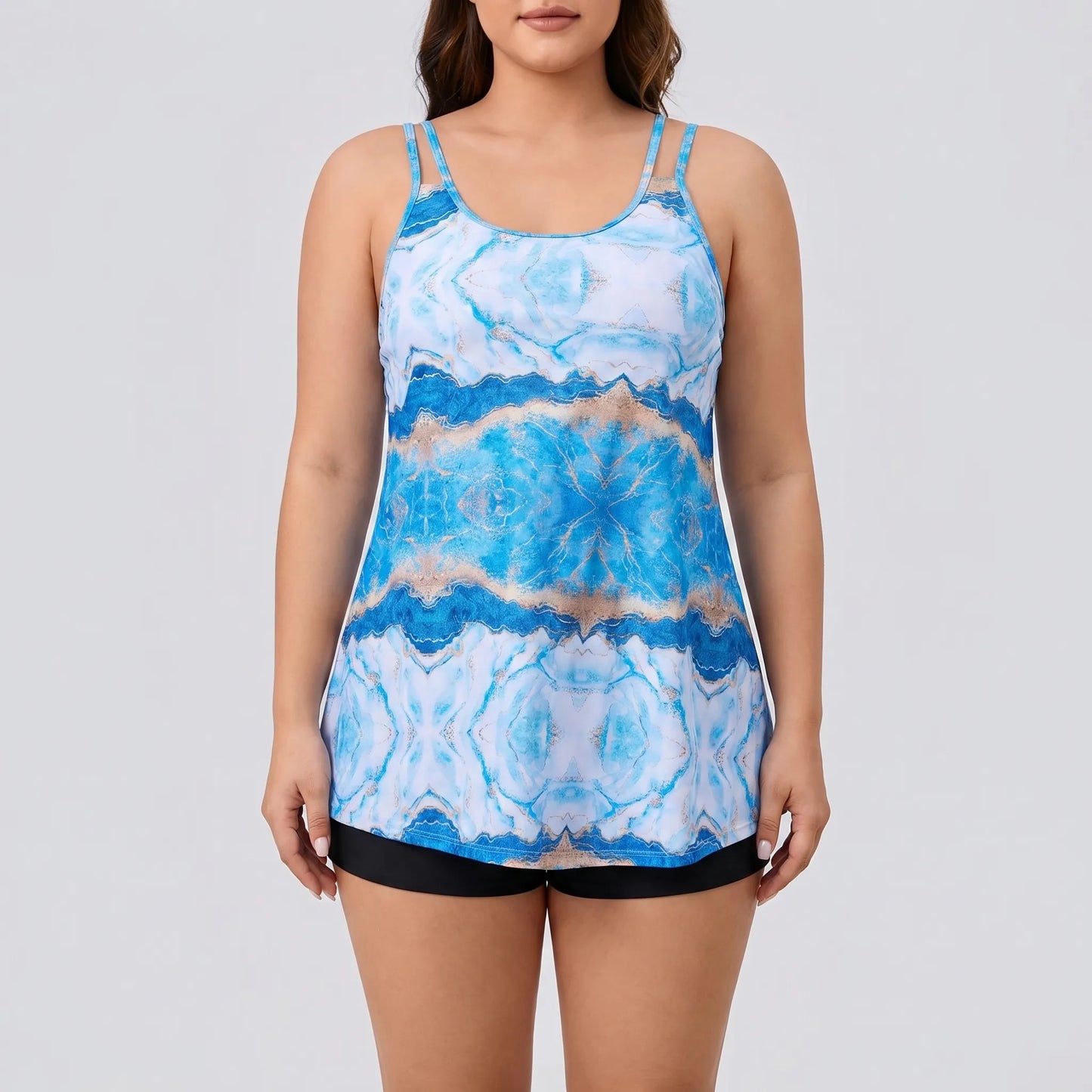 Tie-Dye Plus Size Two-Piece Bikini - Eva