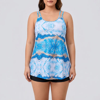 Tie-Dye Plus Size Two-Piece Bikini - Eva