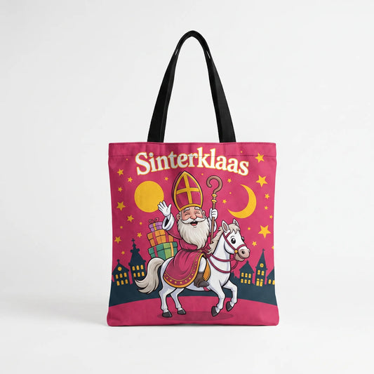 Tote Bag Met Sinterklaas Opdruk - KlaasTote