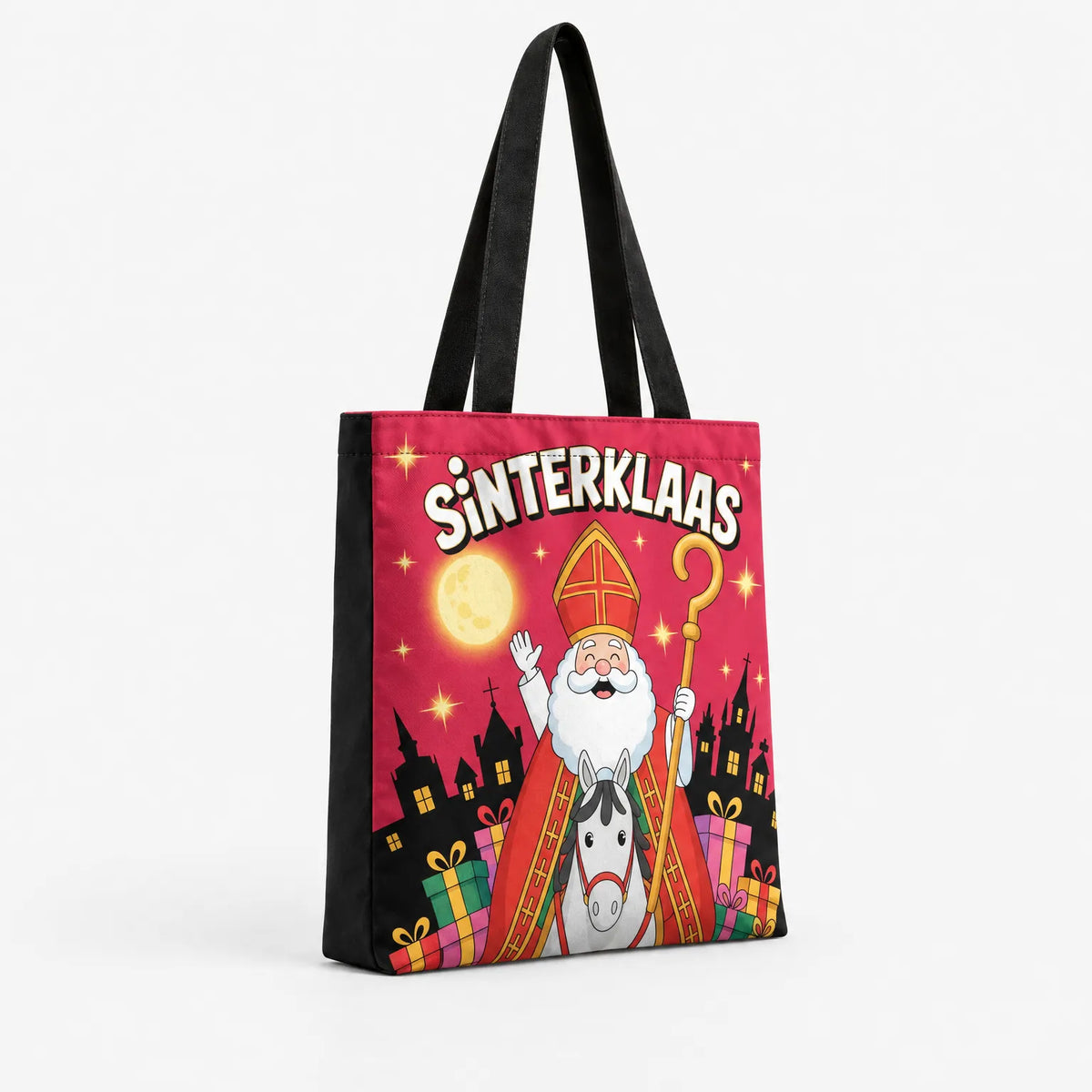 Tote Bag Met Sinterklaas Opdruk - KlaasTote
