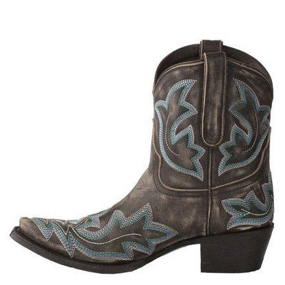 Leren Cowboylaarzen met Borduursels – Dakota