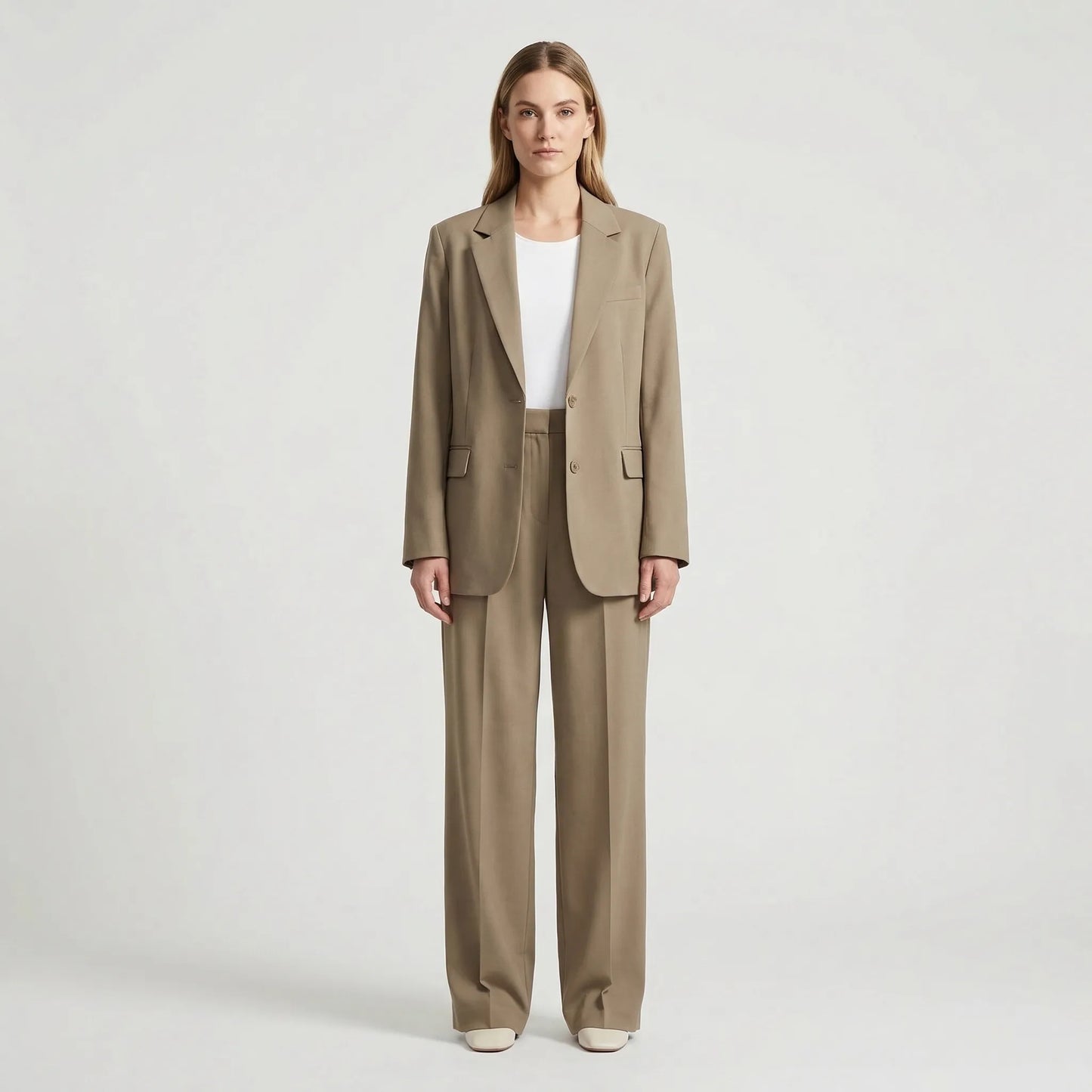 Two-Piece Blazer And Wide-Leg Trouser Set - Margie